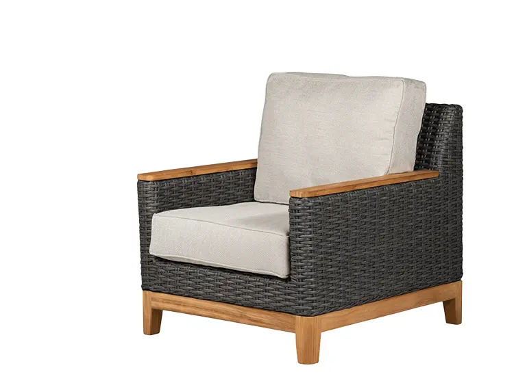 Boca Chair - Grey Wicker / Light Grey Cushion