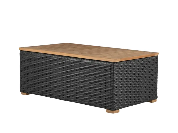 Boca Side Table in Grey Wicker